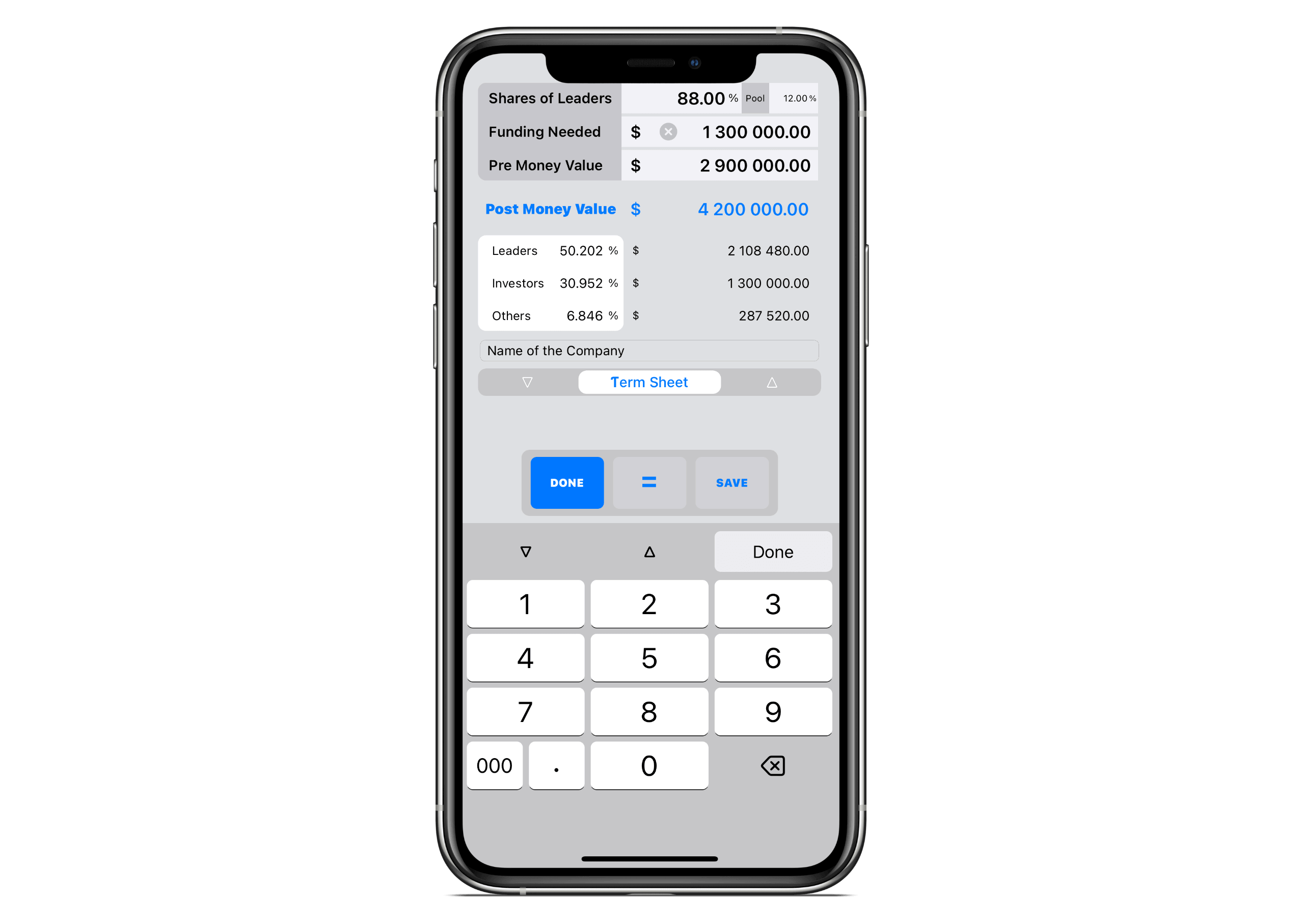  Venture capital app for financing Startups 